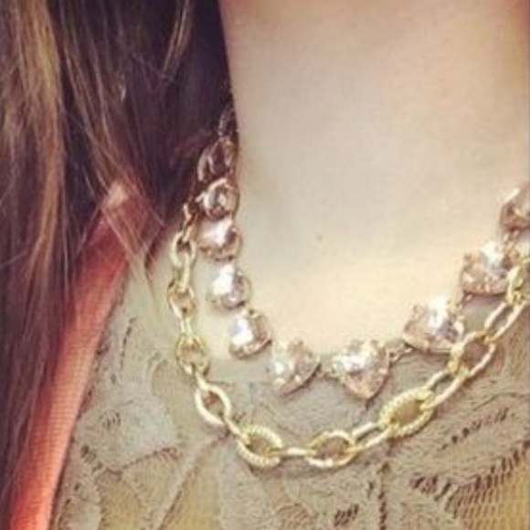 :: Stella & Dot | GOLD Christina Pavé Chunky Link Layering Necklace - Picture 4 of 8